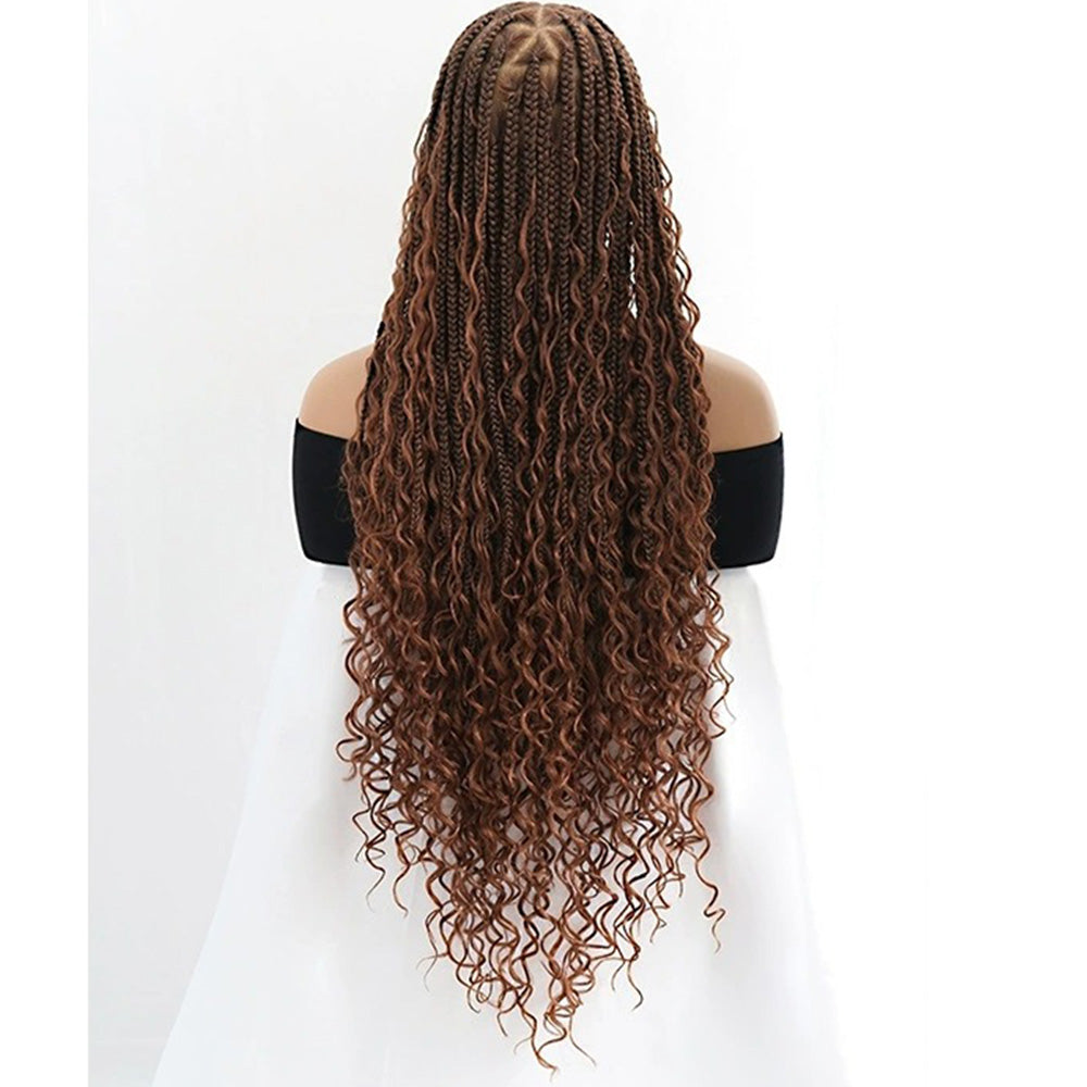36 Inch Full Lace knotless Boho Braids Wig