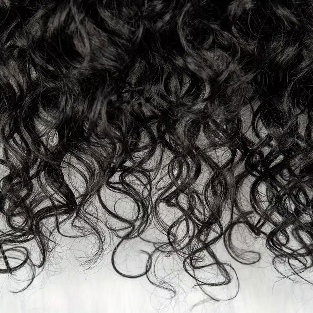 Black 13x6 Lace Front Cornrow Braided Curly Wig