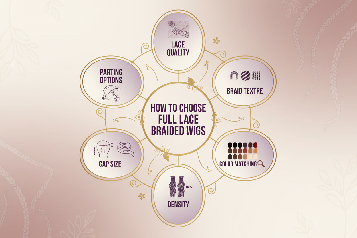 How to Choose Full Lace Braided Wigs: Length, Style & Lace Guide