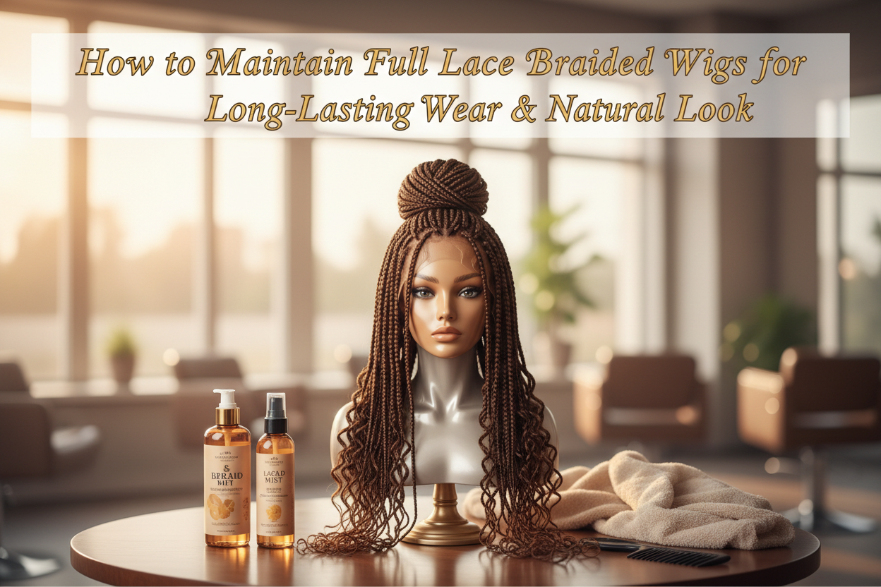 How to Maintain Full Lace Braided Wigs for Long-Lasting Wear & Natural Look