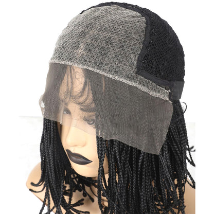 Short Bob 13x4 Lace Front Micro Braided Wig