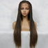 24" Ombre Blonde Senegalese Micro Twist Braided Lace Front Wig