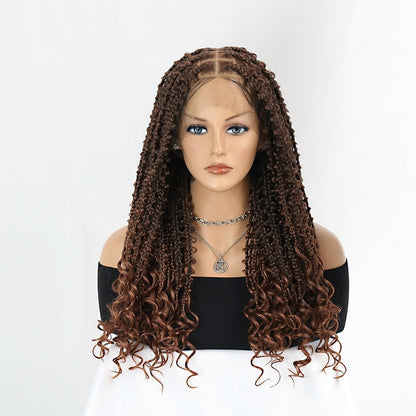 Full Lace Boho Knotless Box Butterfly Braided Wig
