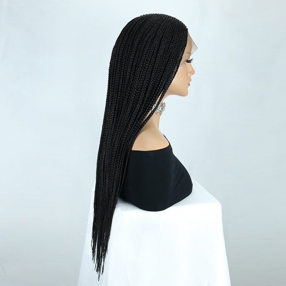 Full Lace Black Cornrow Braided Wig