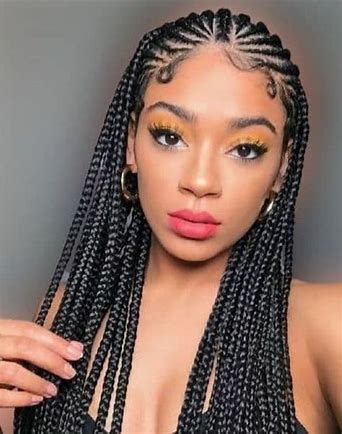 Classic Box Braids Wig Medium Size Braids Protective Hairstyle for Everyday Wear