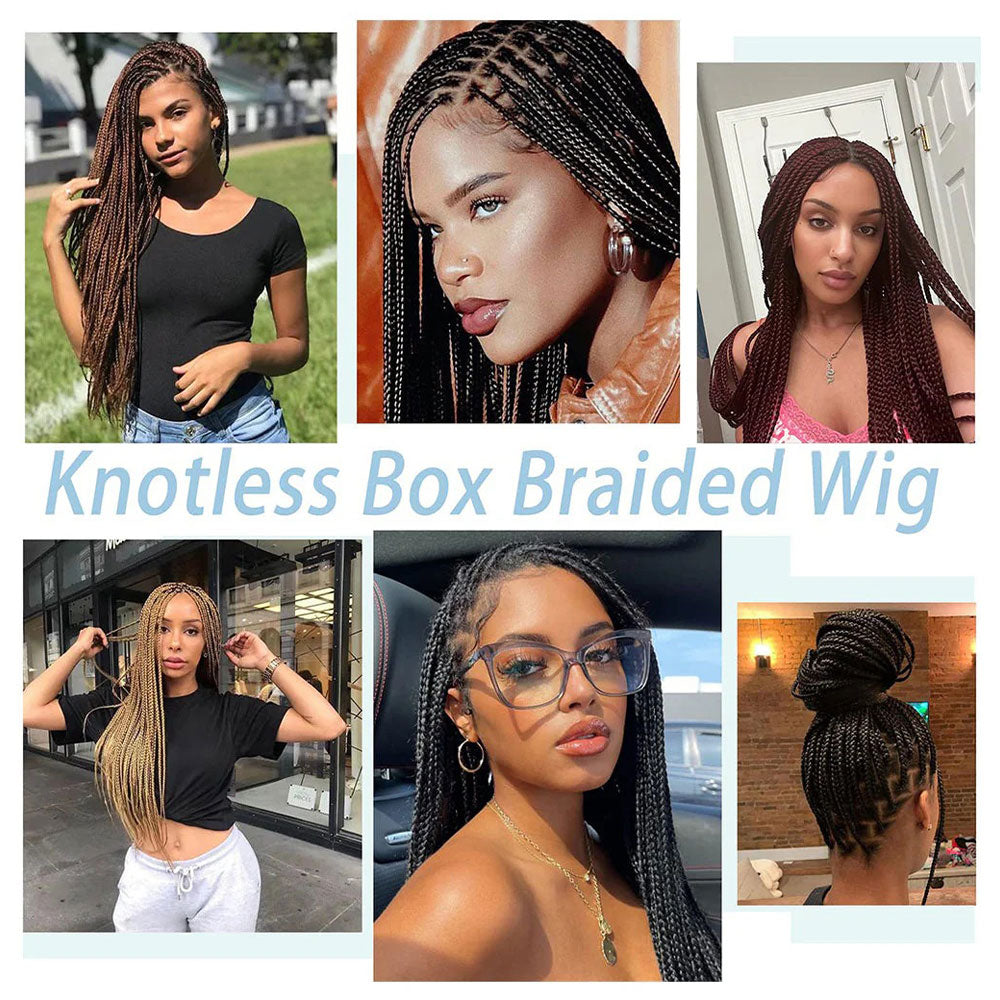  Full Lace Hand-Braided Box Braid Wig Show