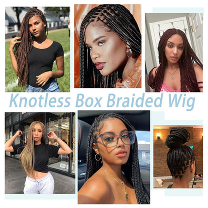  Full Lace Hand-Braided Box Braid Wig Show