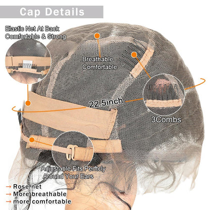 Full Lace Hand-Braided Cornrow Low Bun Braided Wig Detail