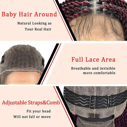 Full Lace Knotless Senegalese Twist Braided Wig
