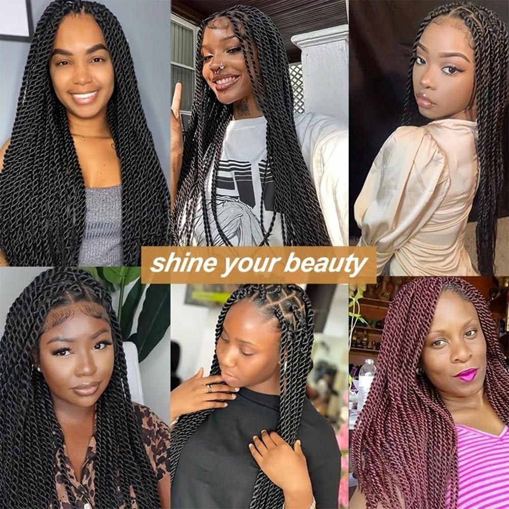 Full Lace Knotless Senegalese Twist Braided Wig