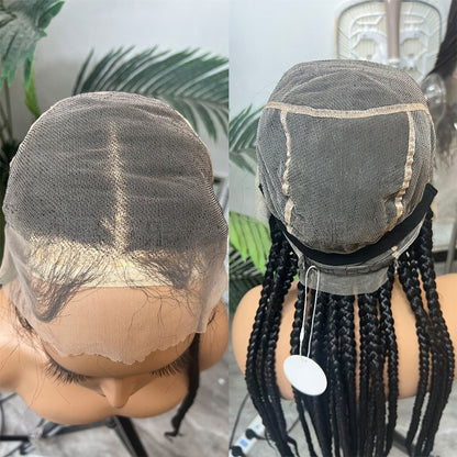 HD Full Lace Knotless Jumbo Box Braids Wig 