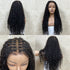 100% Human Hair Black Full Lace Boho Braided Wig